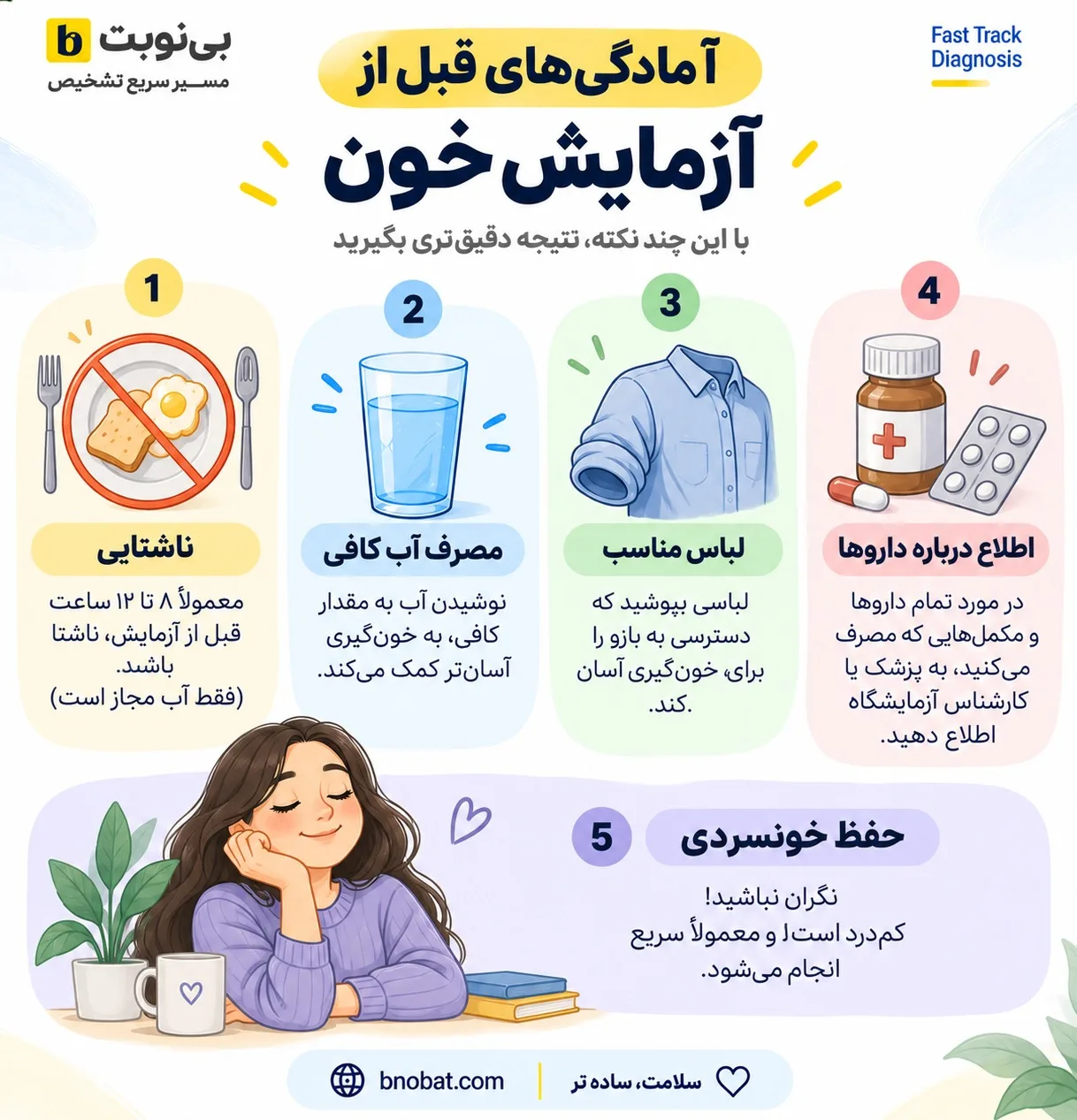 آمادگی های آزمایش خون